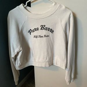 pure Barre Branded Crop sweatshirt